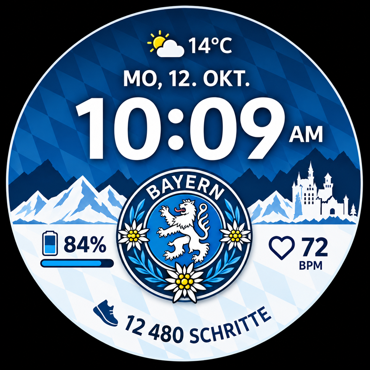 Bayern – Zifferblatt-Vorschau
