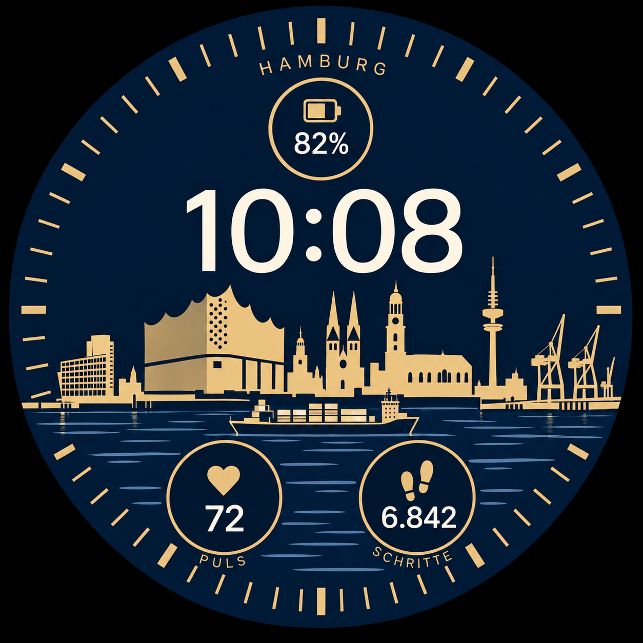 Hamburg – Zifferblatt-Vorschau