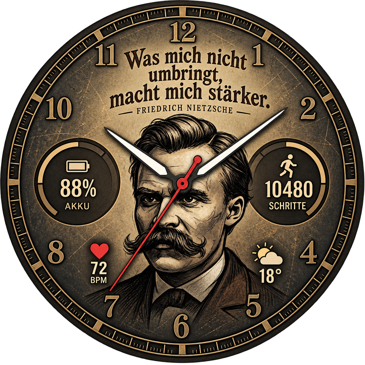 Nietzsche – Zifferblatt-Vorschau
